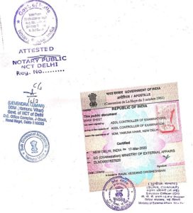 Birth Certificate Apostille Attestation